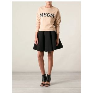 NWT Made in Italy Wool thick black skirt